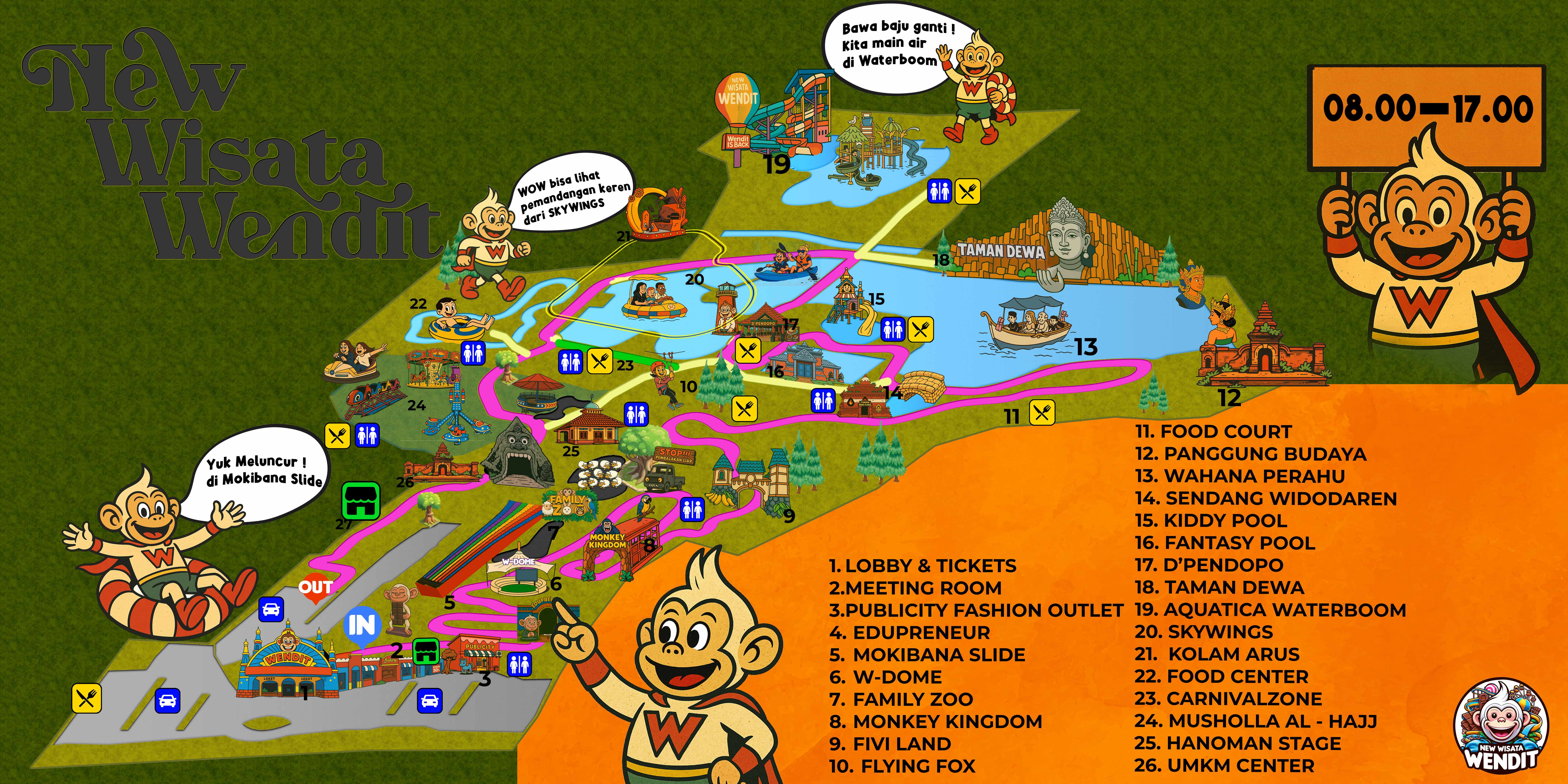 Denah New Wisata Wendit